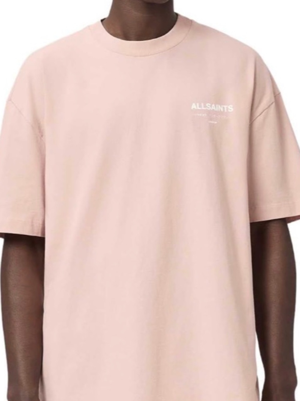 ALL SAINTS Underground Oversized Crew Neck T-Shirt Sunbaked Pink - Tokyo Version